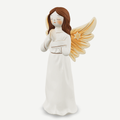 3D printed Gloria angel nativity figurine — front quarter view