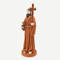 3D printed Joseph with lantern nativity figurine — front quarter view
