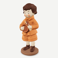 3D printed the little drummer boy with his drum — front quarter view