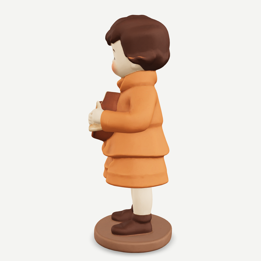 3D printed the little drummer boy with his drum — side view